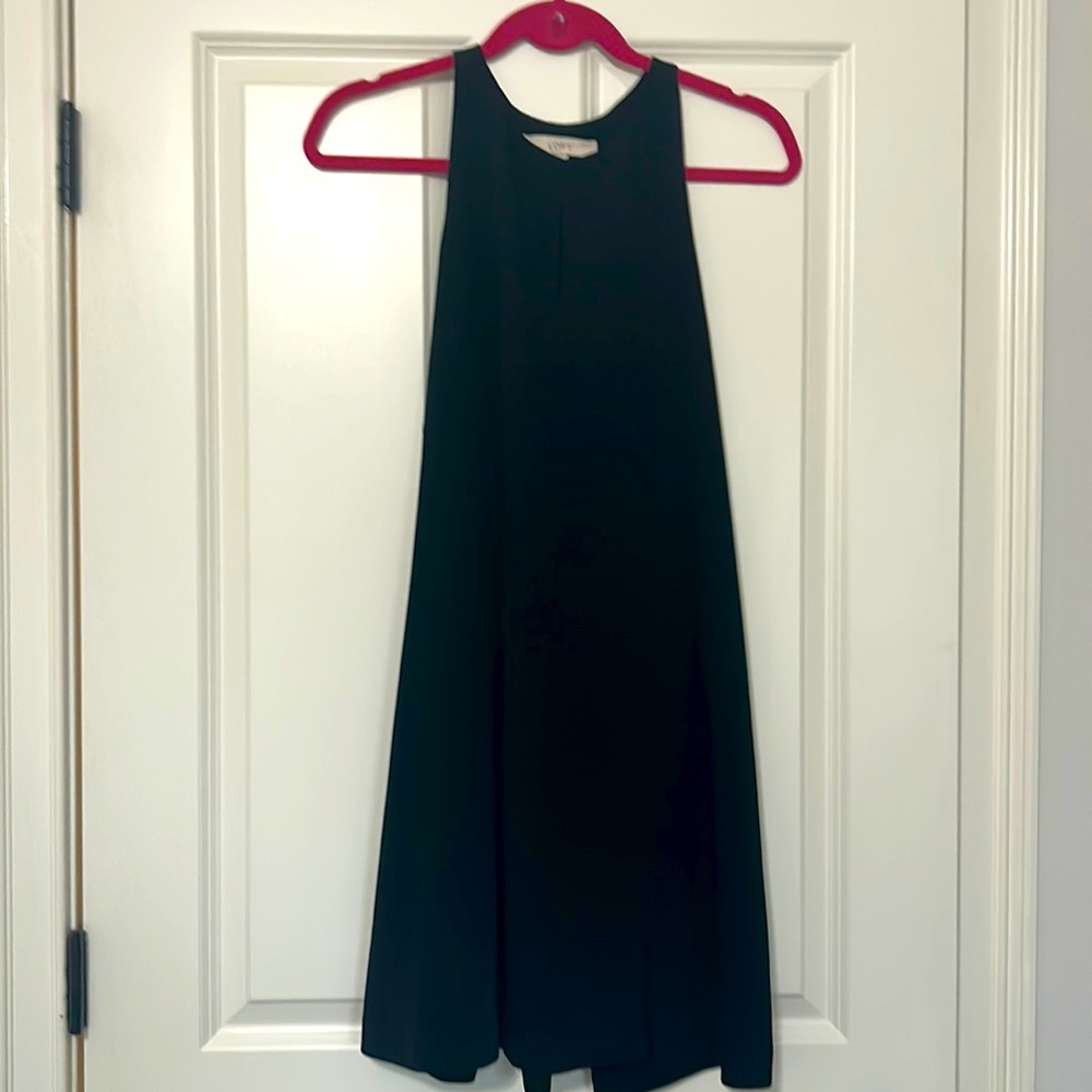 Loft black swing dress